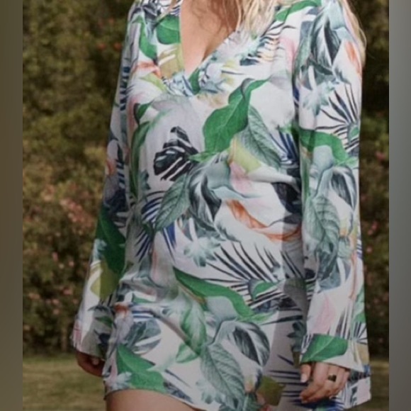XL La Blanca Tropical Swim Cover up - Picture 1 of 5